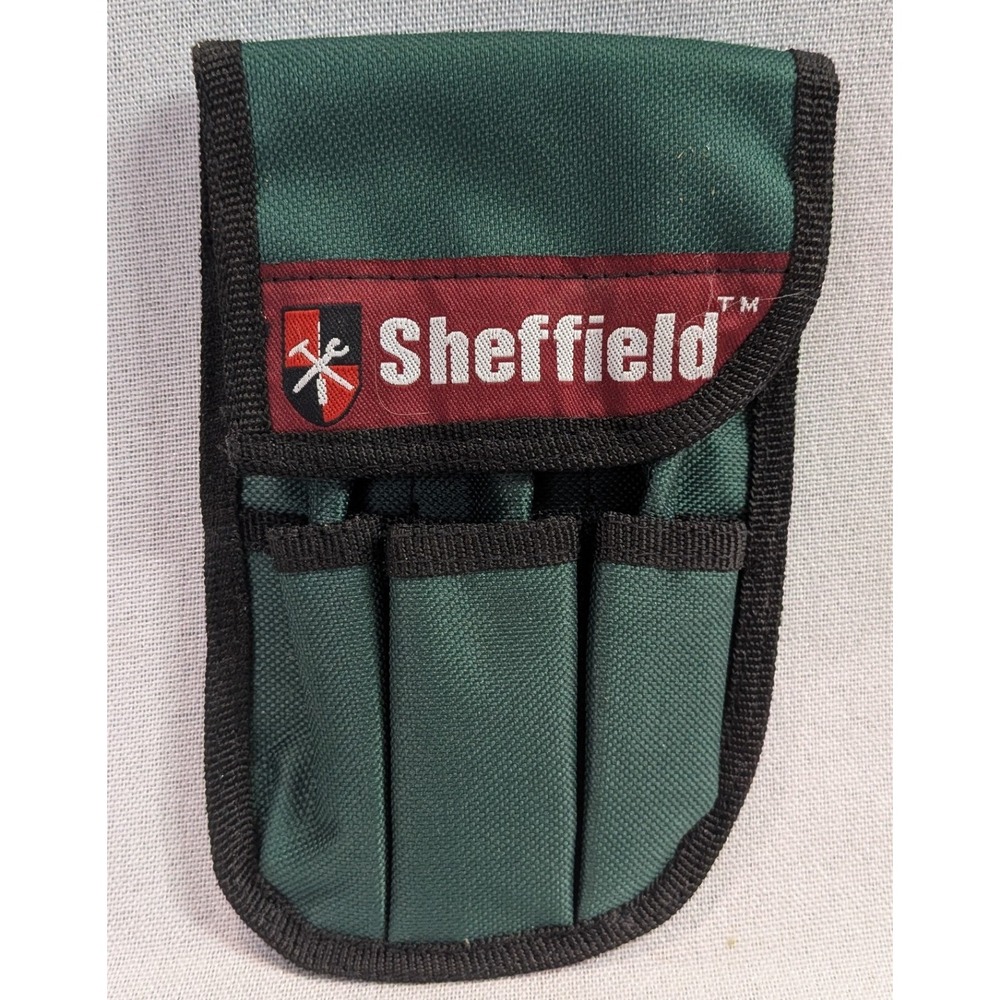 Sheffield Tool Pouch  OS Green Excellent Utility Belt Holster 4-Pocket